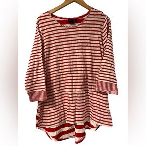 Candy Cane Stripe Tunic Shirt